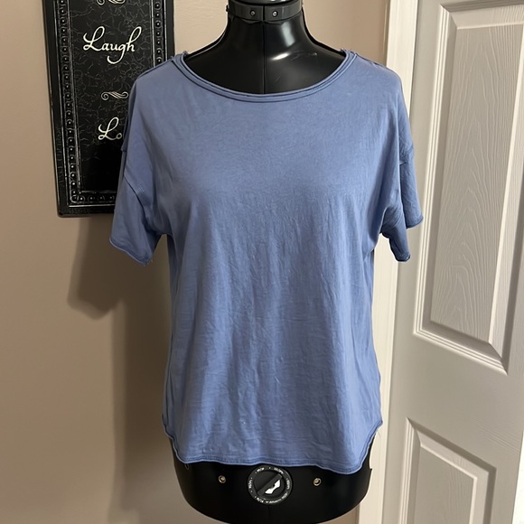 Bundle 525 America Basic T Shirts. Olive Green & Medium Blue. Size Small. - Picture 4 of 6